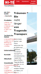 Mobile Screenshot of hitecglas.de
